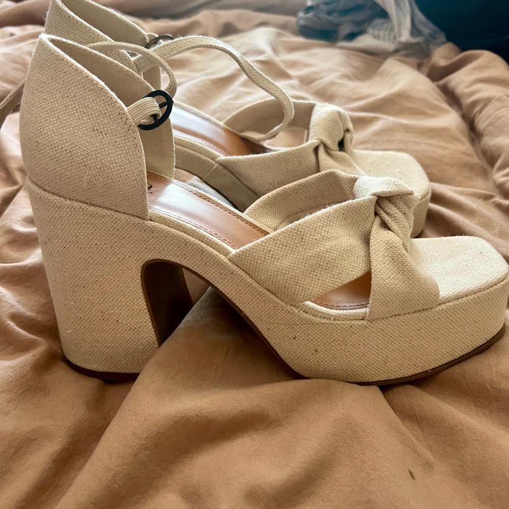 Elegant Cream Women's Heels